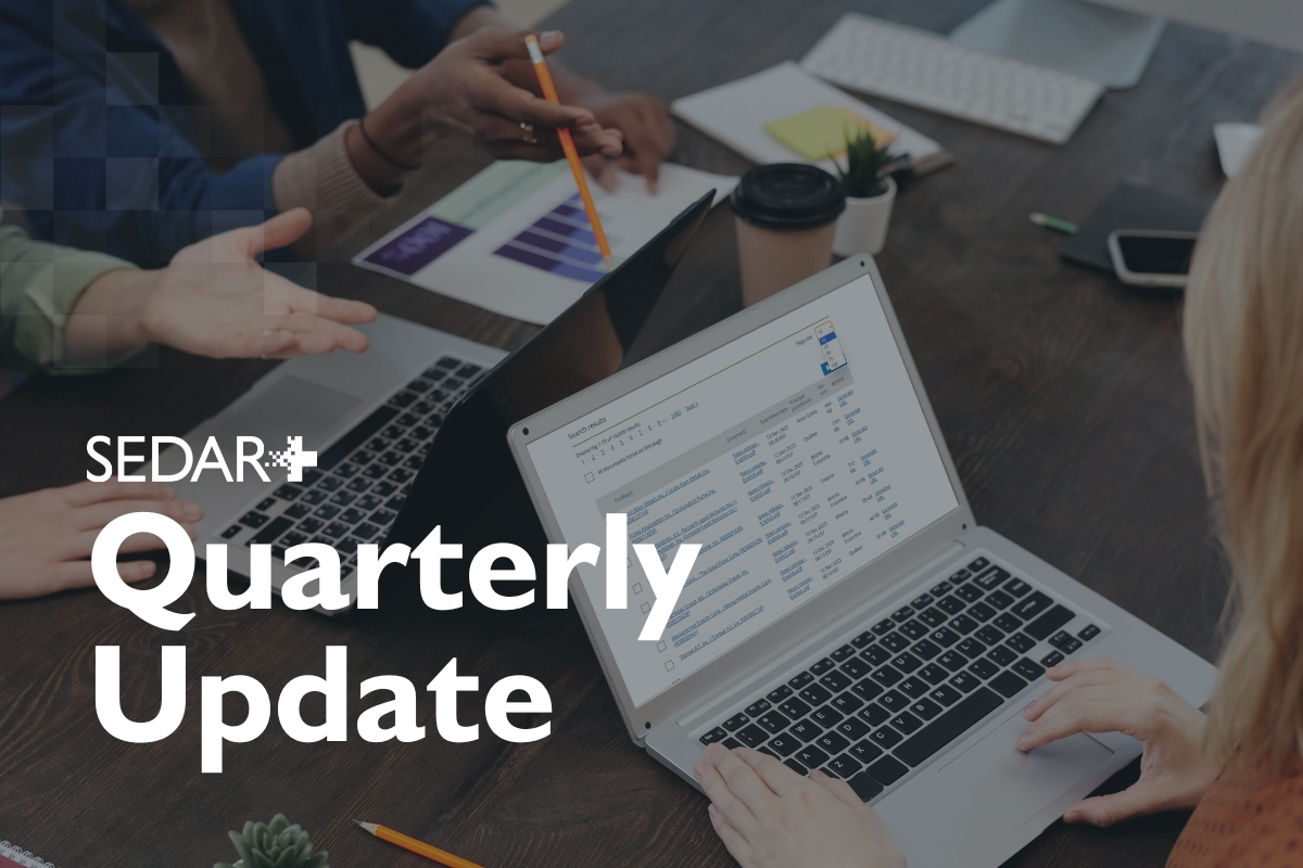 SEDAR+ quarterly update details: August 2024  